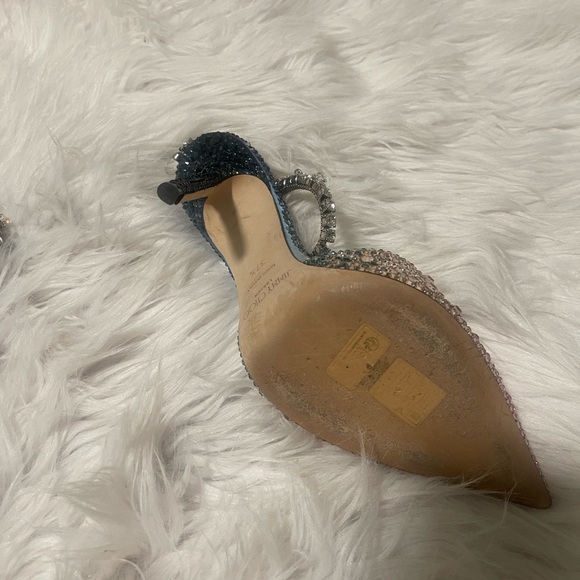 Jimmy Choo Glittering Pink and Silver Heels - Picture 6 of 8